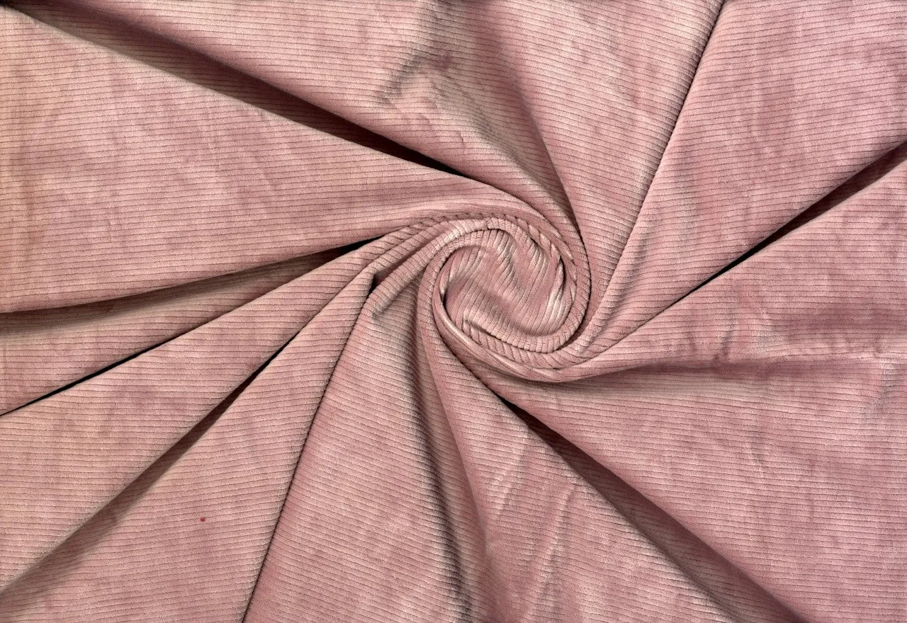 Corduroy Creek Knit Fabric Soft Corduroy Textured By the Yard Stretch Apparel Sewing