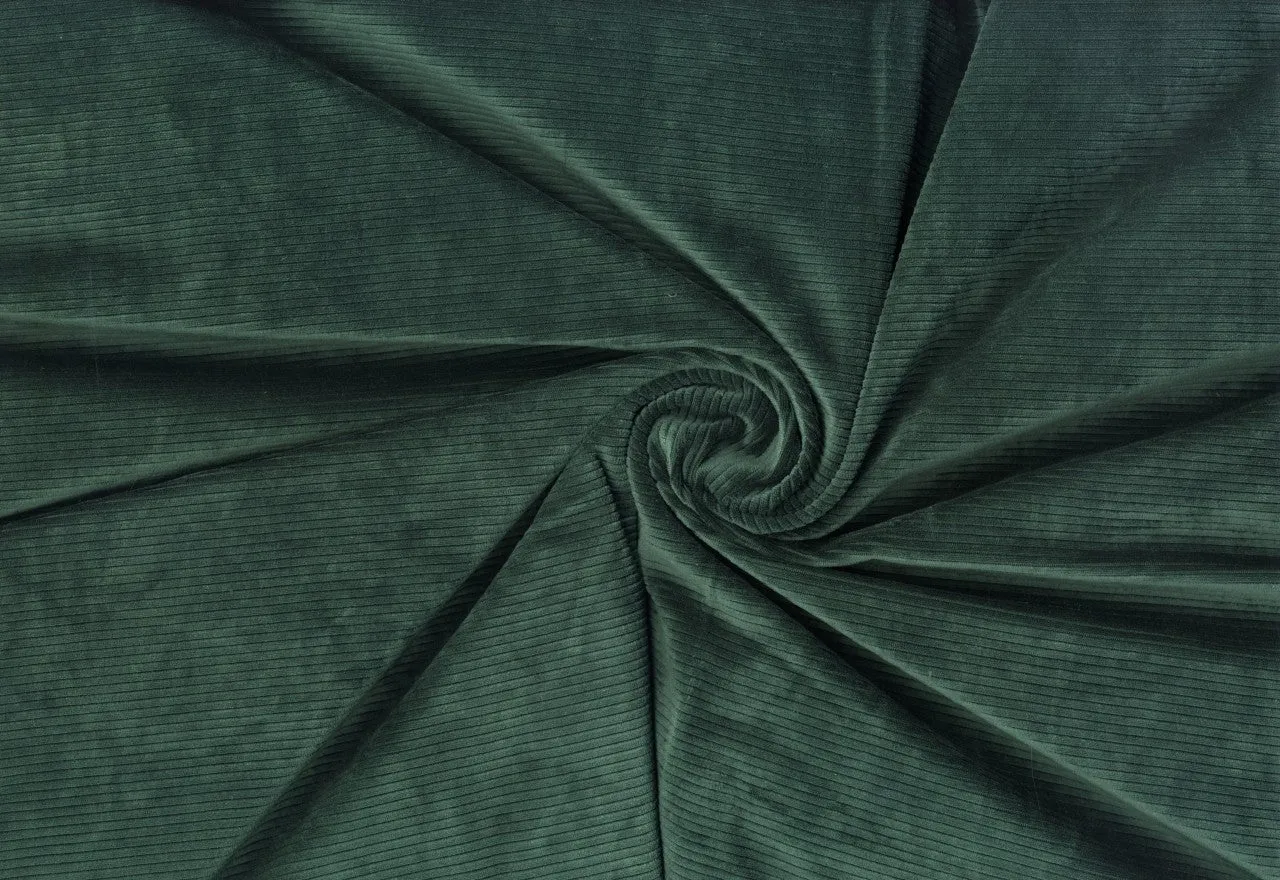 Corduroy Creek Knit Fabric Soft Corduroy Textured By the Yard Stretch Apparel Sewing