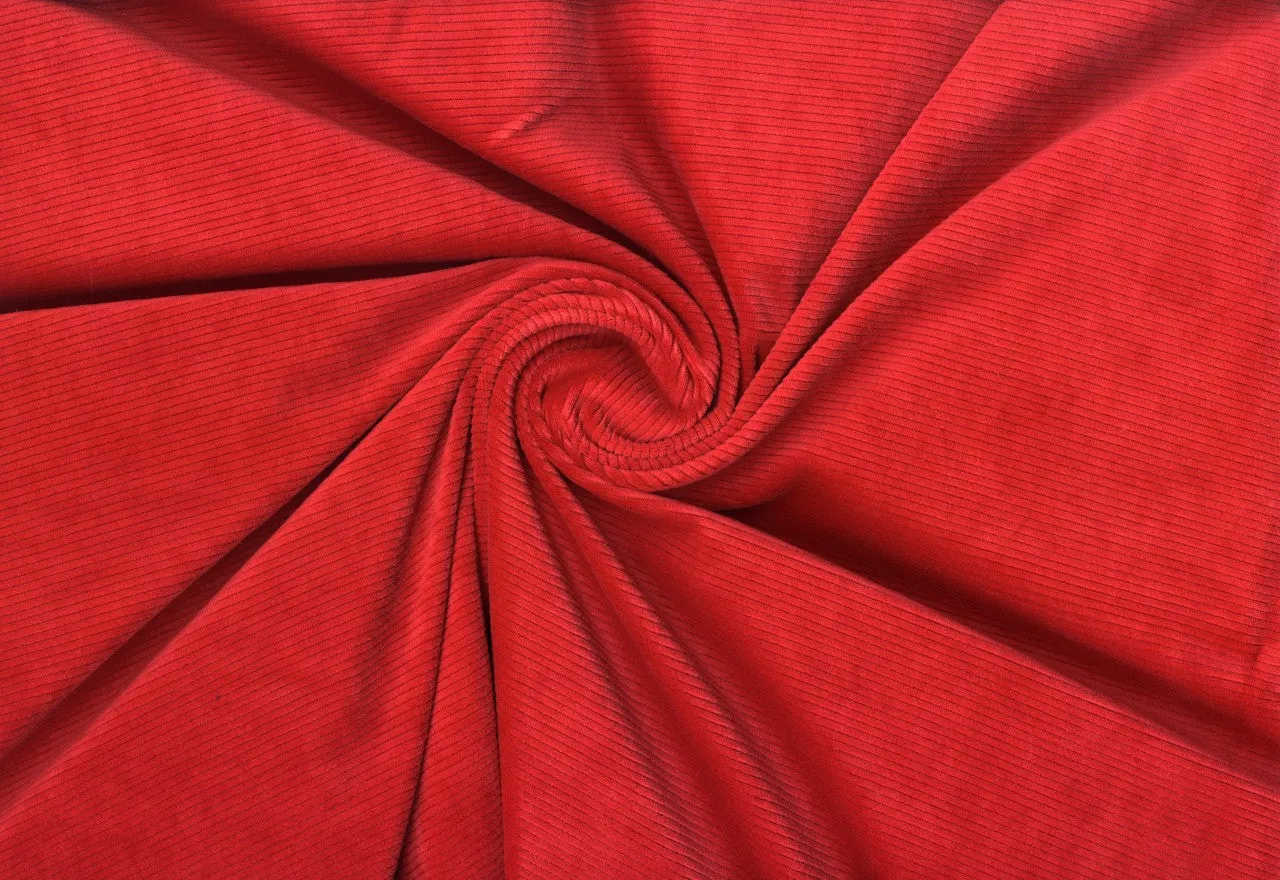Corduroy Creek Knit Fabric Soft Corduroy Textured By the Yard Stretch Apparel Sewing