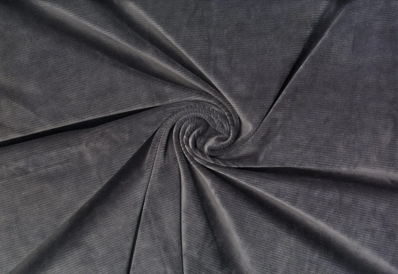 Corduroy Creek Knit Fabric Soft Corduroy Textured By the Yard Stretch Apparel Sewing