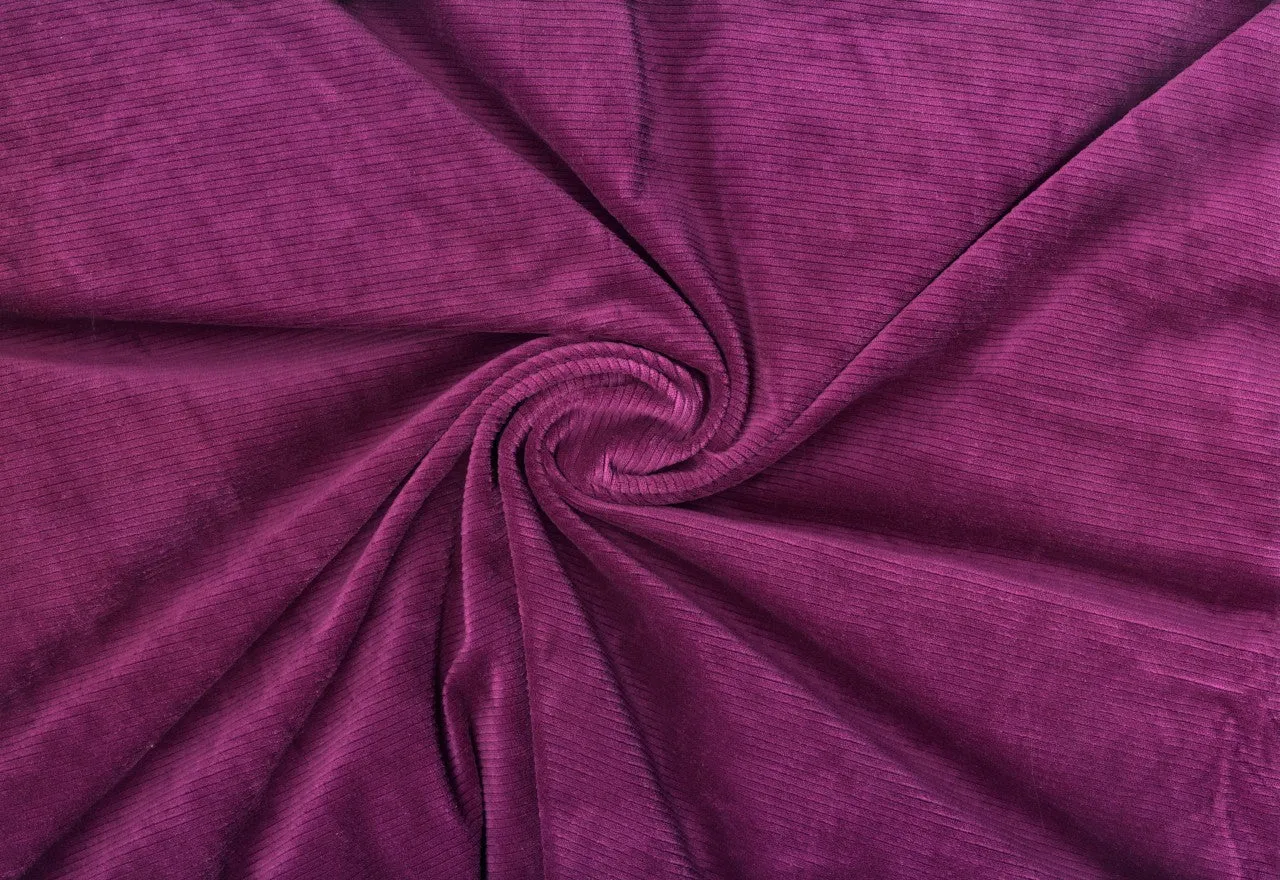 Corduroy Creek Knit Fabric Soft Corduroy Textured By the Yard Stretch Apparel Sewing