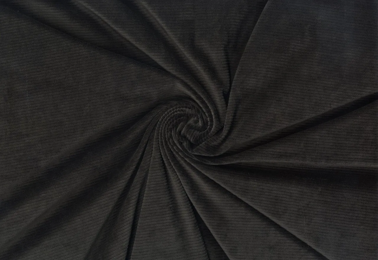 Corduroy Creek Knit Fabric Soft Corduroy Textured By the Yard Stretch Apparel Sewing