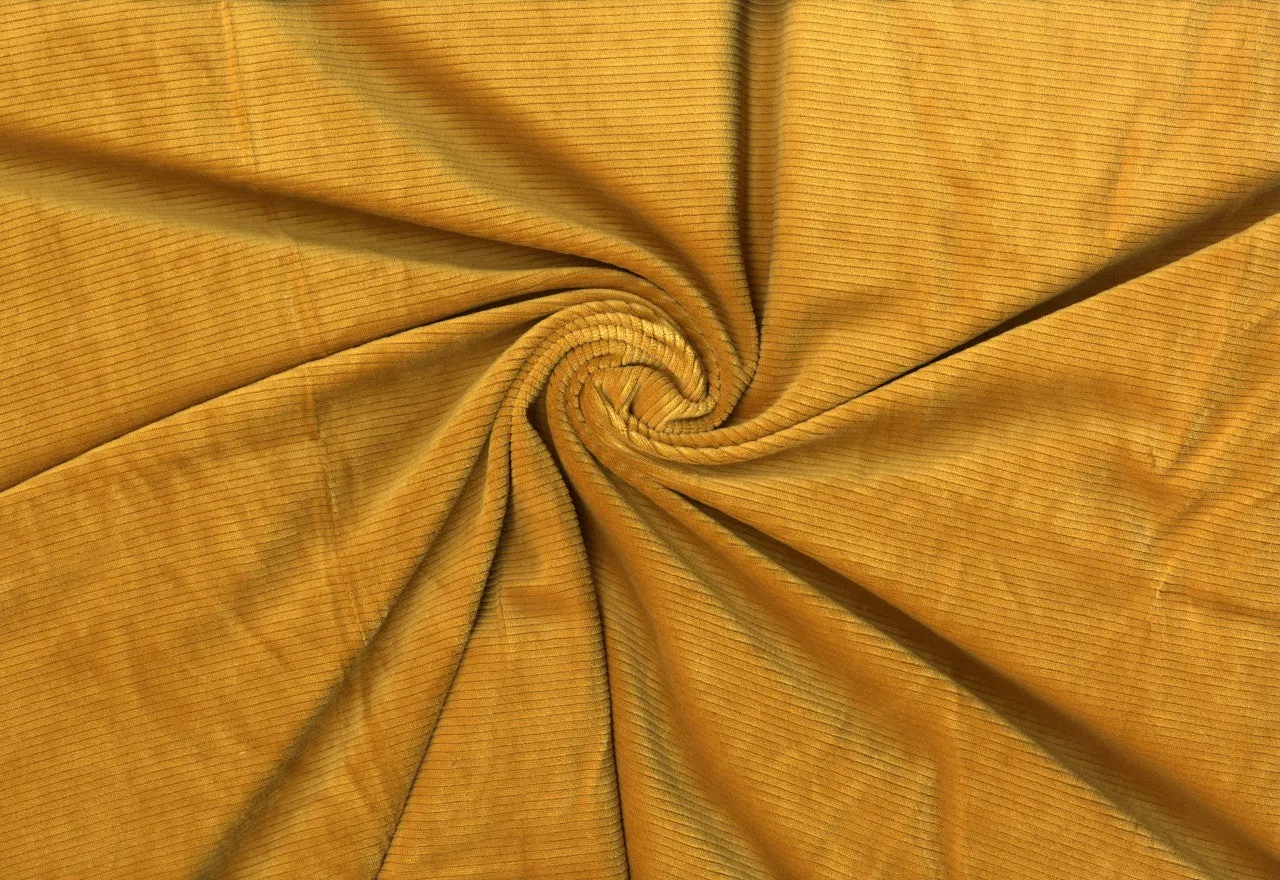 Corduroy Creek Knit Fabric Soft Corduroy Textured By the Yard Stretch Apparel Sewing