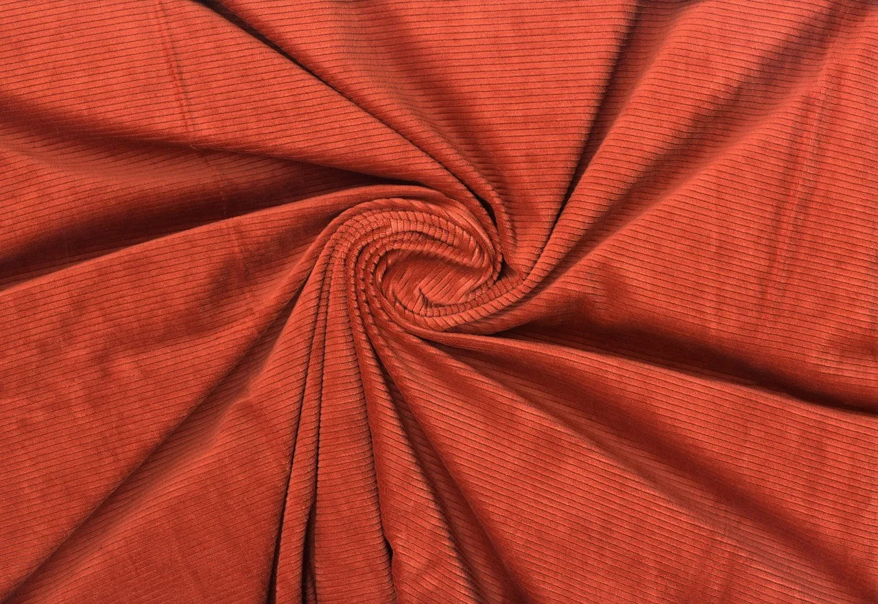 Corduroy Creek Knit Fabric Soft Corduroy Textured By the Yard Stretch Apparel Sewing