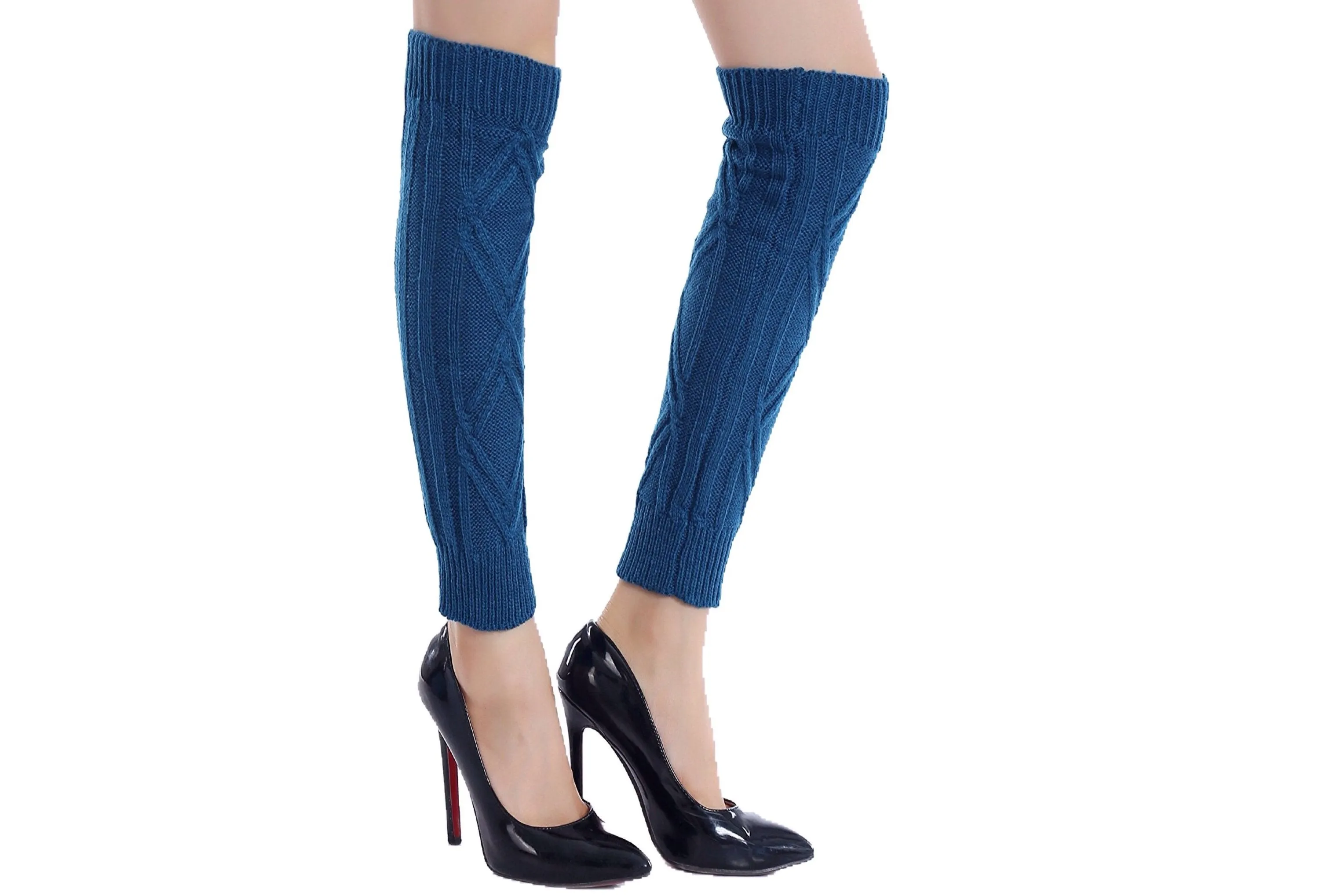Diamond Knit Leg Warmers