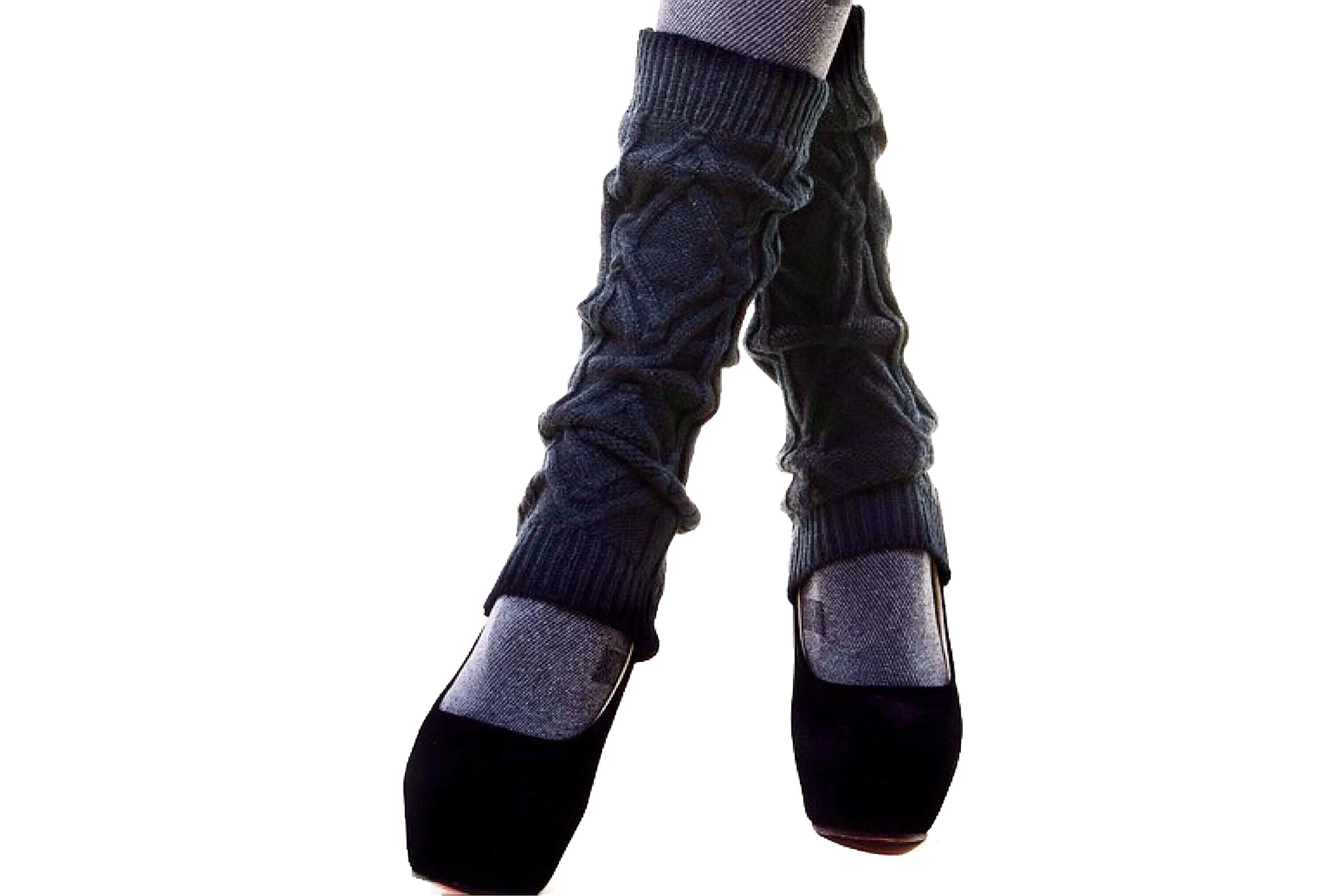 Diamond Knit Leg Warmers