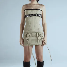 Gabardine Corset MiniDress