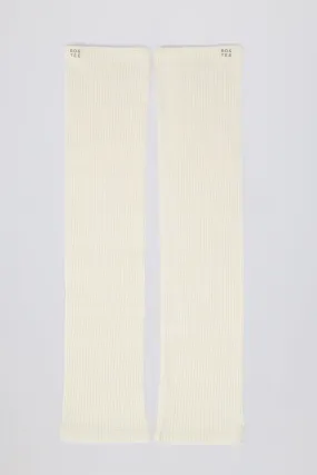 Leg Warmers in Soft White