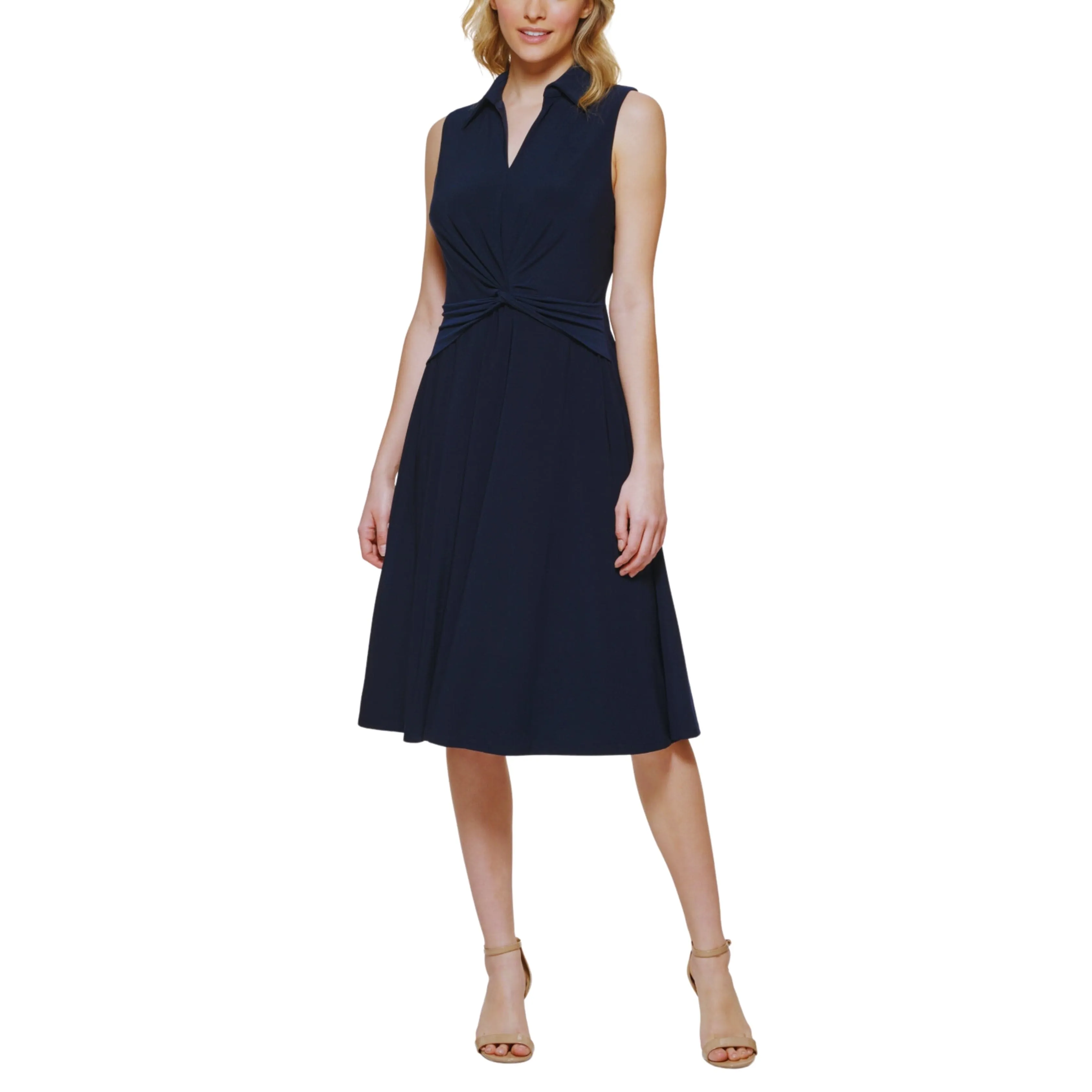 ORIGINAL - Twist-Front MIDI Dress