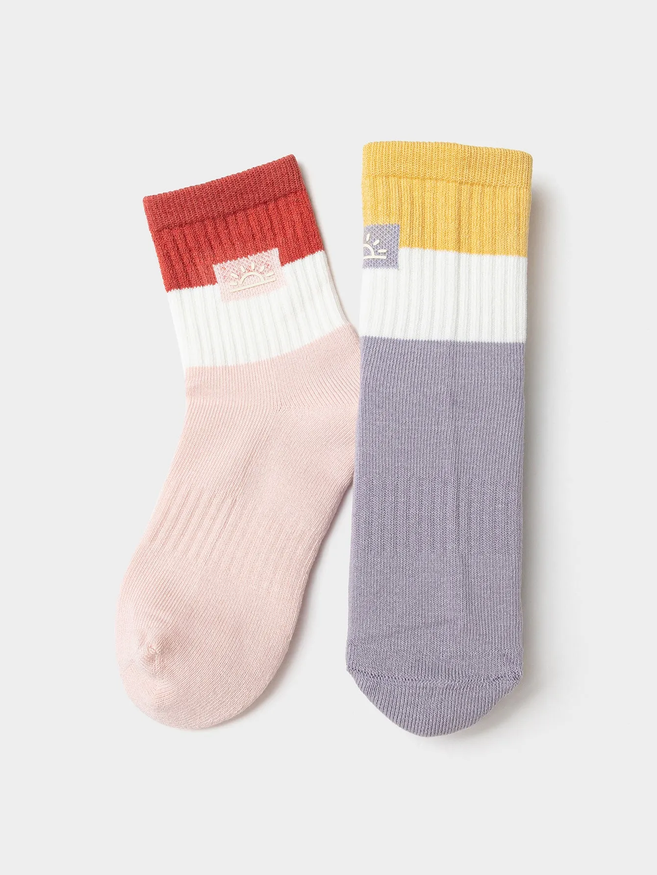 Unisex Toddler And Kid Antibacterial Contrast Pattern Socks